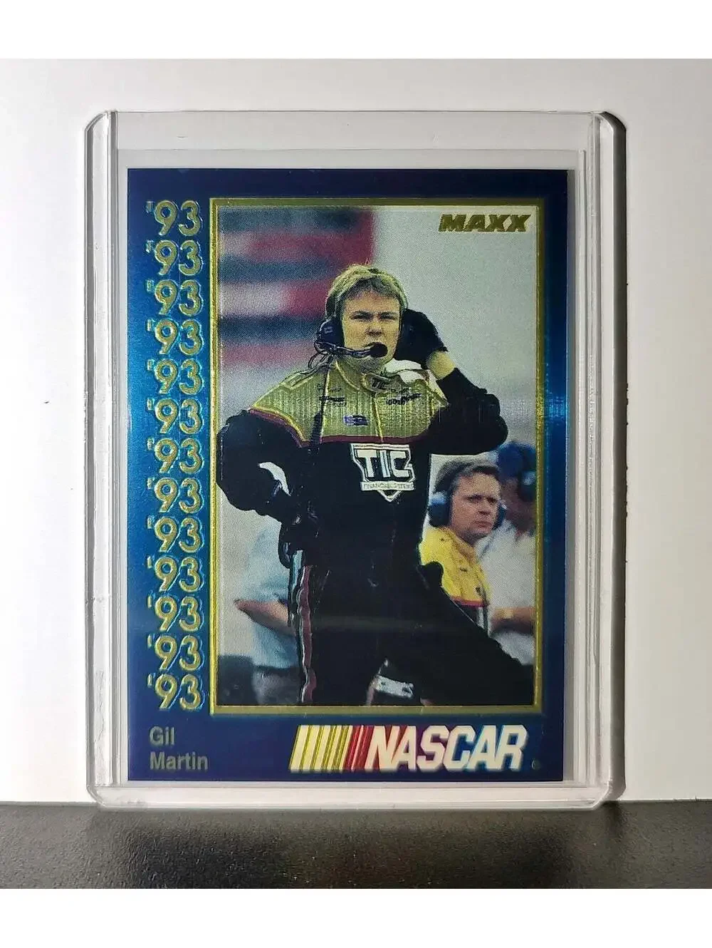 Gil Martin 1993 Maxx Premier Plus Racing #157 NASCAR Card FILMAR Racing